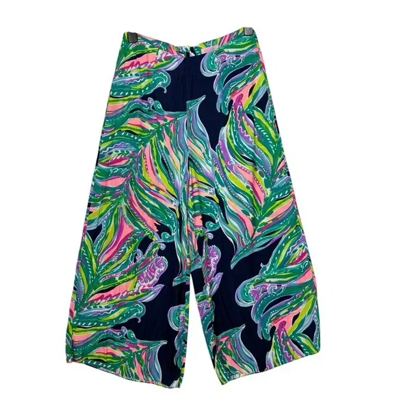 Lilly Pulitzer high waist wide leg‎ palazzo pants 4 S - Picture 2 of 8